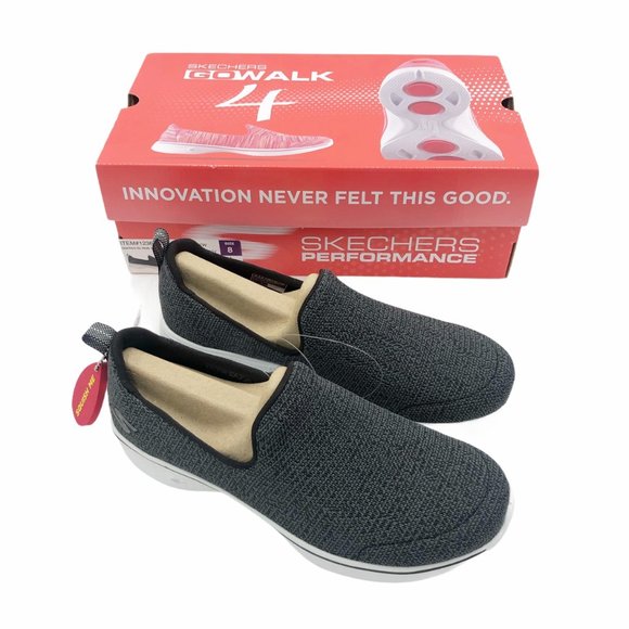 Skechers Shoes - Skechers | Heathered Go Walk 4 Slip On Sneakers